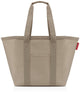 Reisenthel Marketshopper Einkaufstasche – mit Fächern – 17 l – Taupe
