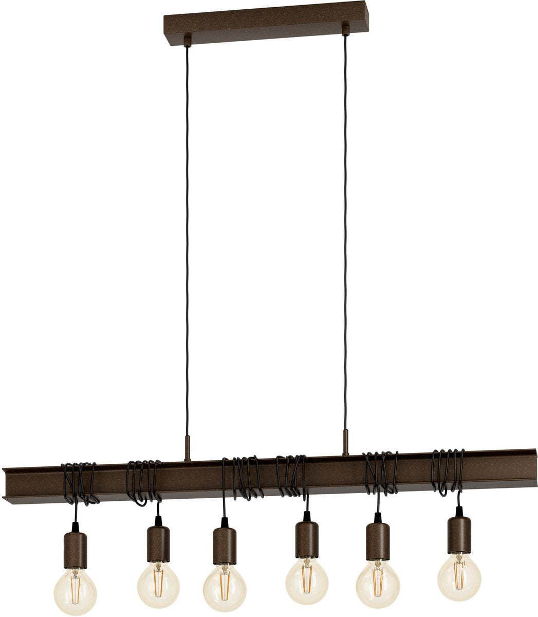 Eglo Townshend 4 Hängelampe – E27 – 100,5 cm – Antikbraun