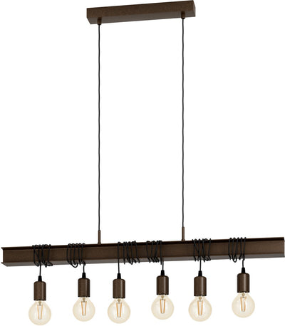 Eglo Townshend 4 Hängelampe – E27 – 100,5 cm – Antikbraun