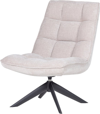 Woood Jouke Drehsessel - Chenillestruktur - Natur - 97x70x85