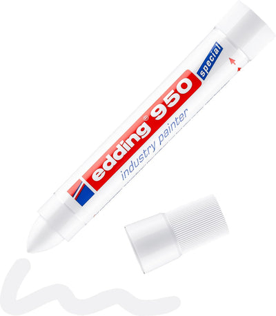 Filzstift edding 950 weiß 10mm permanent