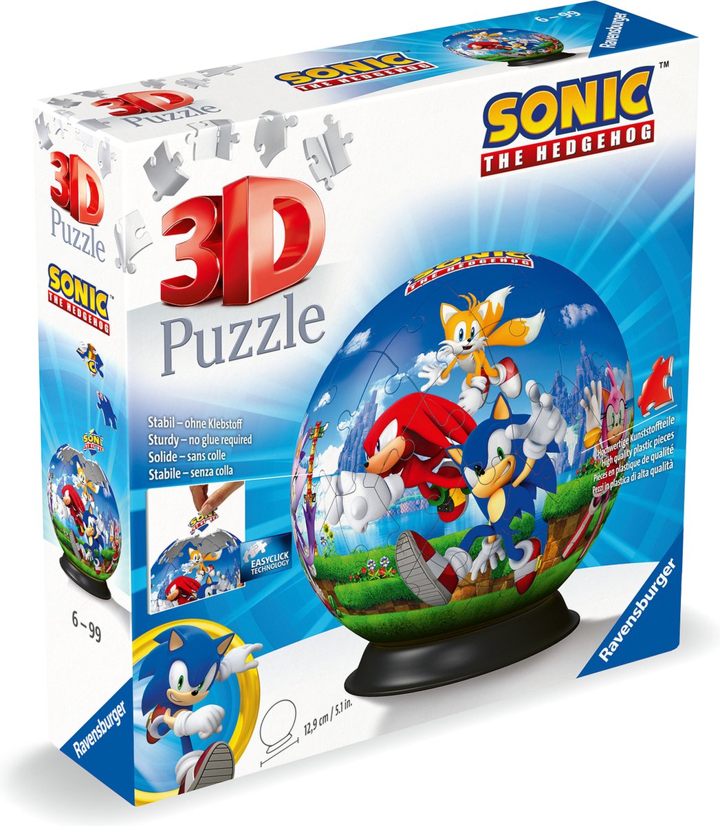 Ravensburger 3D -Puzzle -Ball Der Igel, 72.