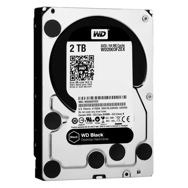 Western Digital Western Digital WD2003Fzex Black Performance Desktop HDD, 2TB, 3,5, SATA3, 64 MB, 7200 U / min, 164 MB s