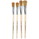 Creativ Company Lack-Lackpinsel, Größe 10+16, L: 13-18 mm, B: 13-17 cm, flach, 4 Stück 1 Box - afbeelding 1
