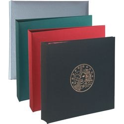 Münzalbum Exacompta stehend burgunderrot
