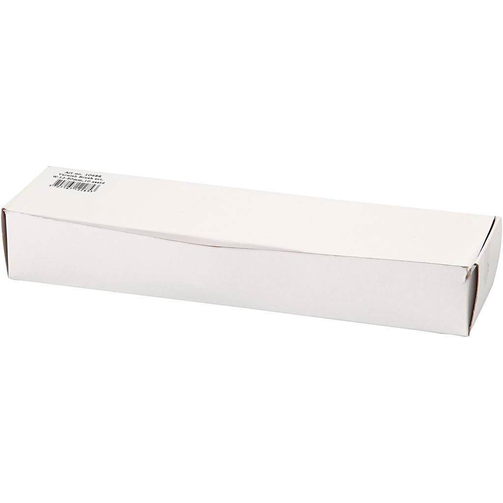 Creativ Company Lackpinsel, Größe 10+16+25+35+50, L: 18,5-21,5 cm, B: 13-50 mm, flach, 10 Stück 1 Box