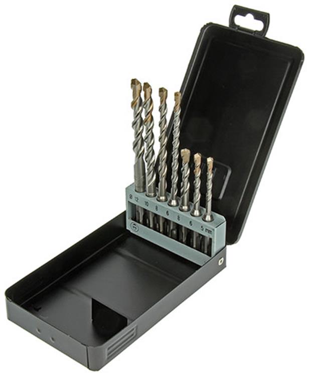 Mack 1018540 – Hammerbohrer SDS + Set 7 Stück 5–12 mm | 3 Stück