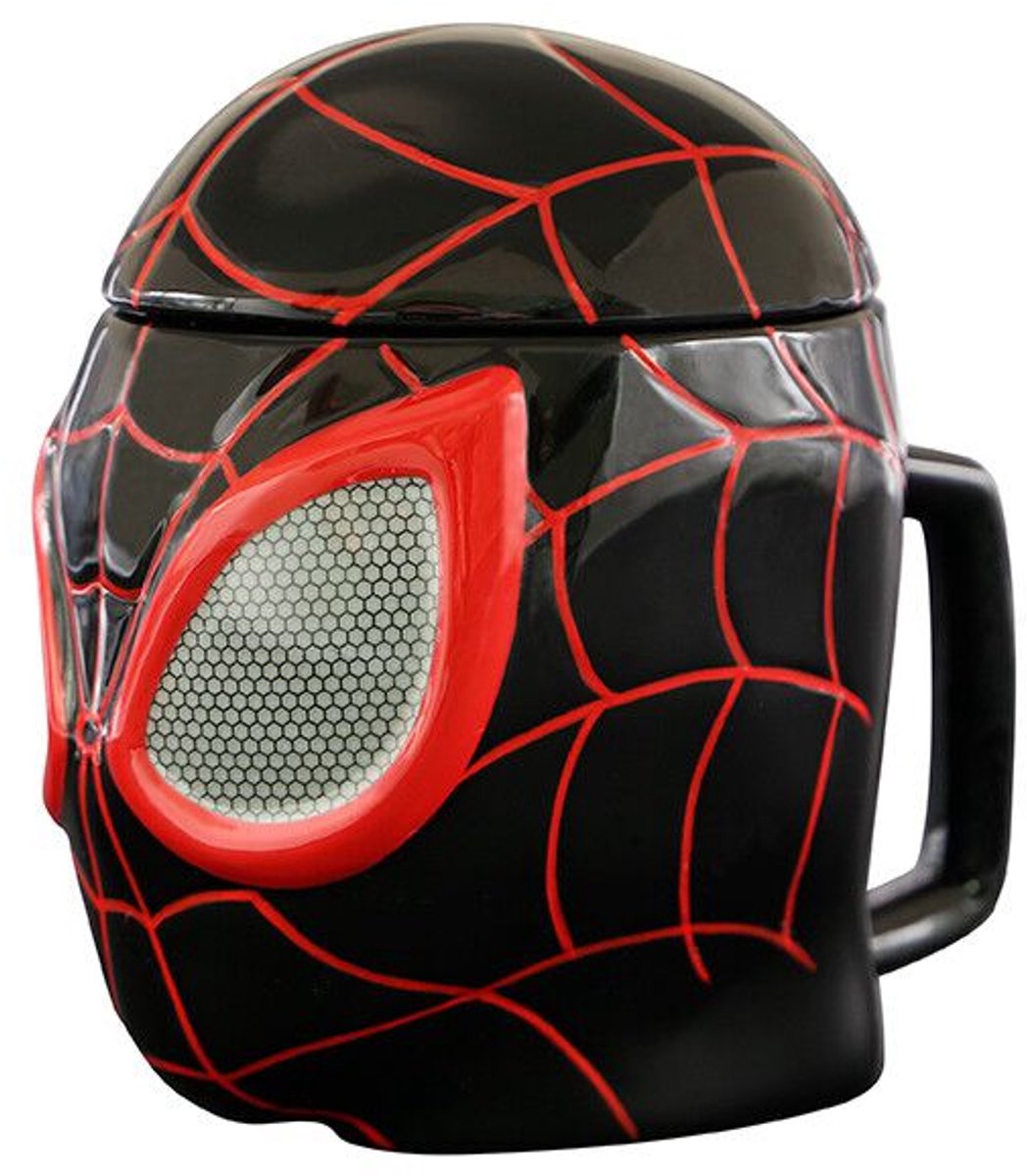 Spider-Man 3D-Becher mit Deckel, mehrfarbig, Unisex