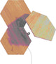 Nanoleaf Elements-Erweiterungspaket – 3 LED-Panels – Holzeffekt – intelligente Beleuchtung – Google Home