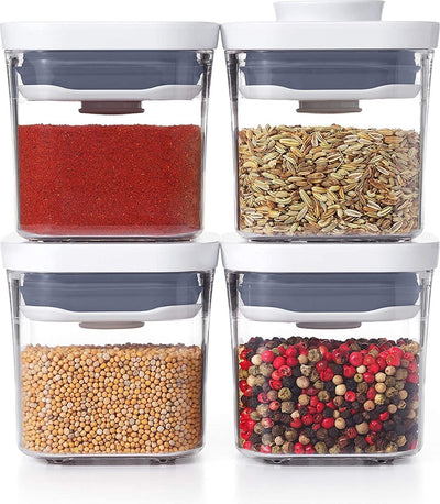 Oxo Pop Vorratsbehälter 2.0 Mini quadratisch - Mini - Set à 4 Stück
