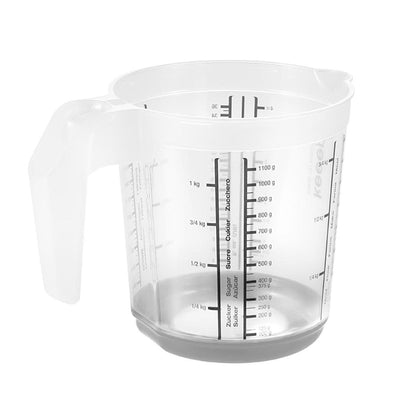 Keeper Messbecher Anti-Rutsch 1l grau