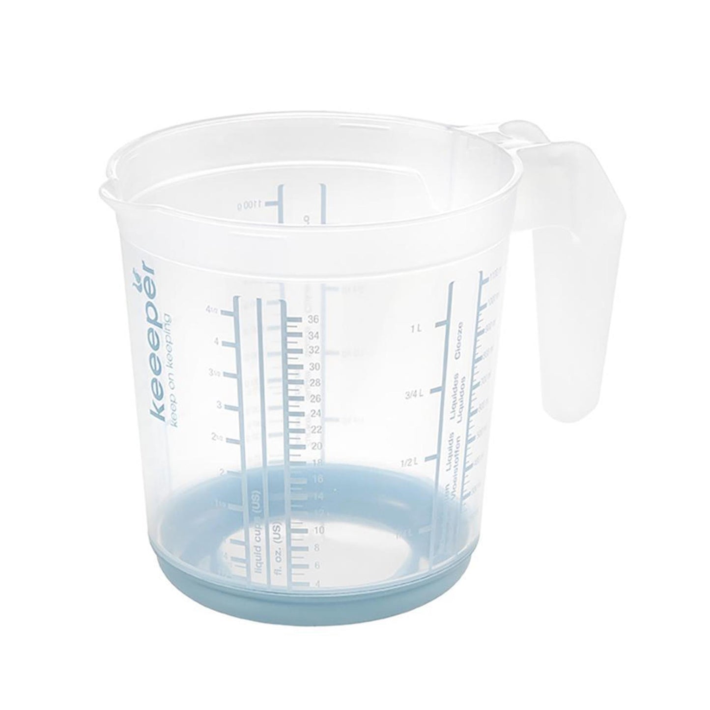 Keeper Messbecher Anti-Rutsch 1l blau