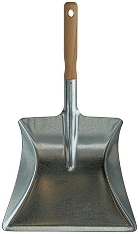1003265 – verzinkte Kehrschaufel + Holzstiel | 10 Stück