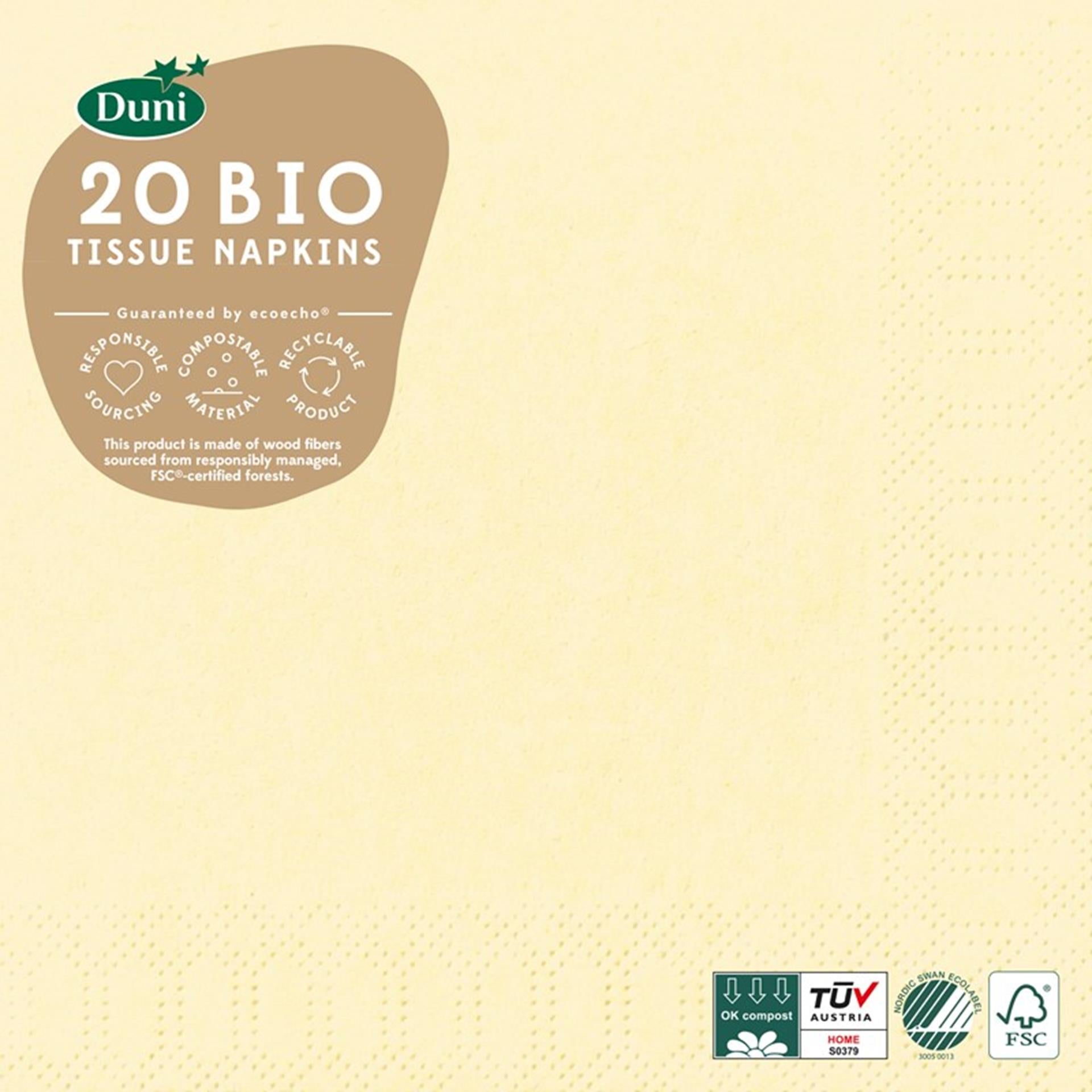 Duni Servietten 33x33 creme