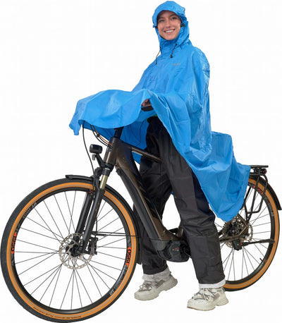 Lowland Outdoor-Fahrradponcho 100 % wasserdicht (10.000 mm) – atmungsaktiv (8.000 g m²) PFAS-frei!