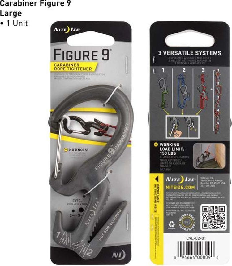 Nite Ize NI-C9L-02-01 Karabiner Figure9 groß 116 mm x 56 mm x 13 mm 1 Stück(e)