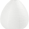 Reispapierlampe weißer Tropfen, 27 cm