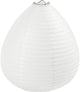 Reispapierlampe weißer Tropfen, 27 cm