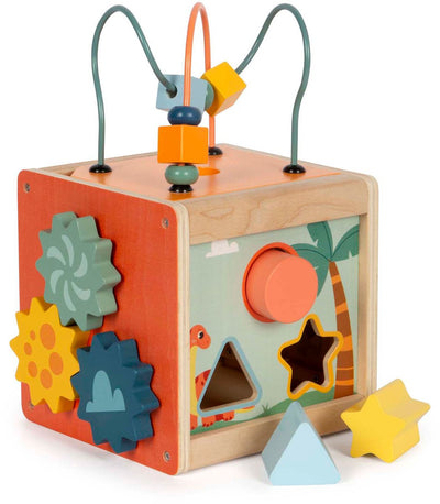 Kleine Fußhölzernaktivitäten Cubus Motor Skills Dino