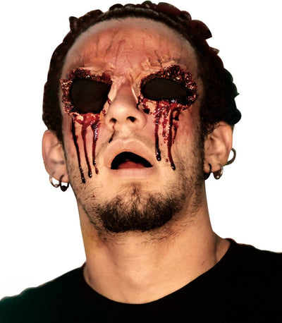 Vegaoo Fake-Verletzung ohne Augen für Erwachsene Halloween – Gesichtsbemalung – Einheitsgröße