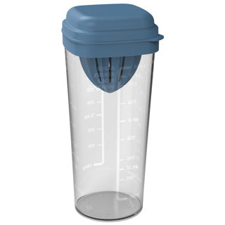 Rotho Shaker mit Press 1 l Loft Horizon Blue