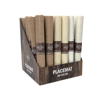Placemat 30 x 45 cm Polyester 3 Assorti Farbe