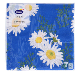 Servietten Daisy Blue 33x33 cm