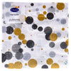 Servietten festliche Blasen schwarz 33x33 cm