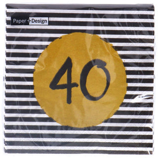 Servietten 40. Geburtstag 33x33 cm