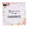 Duni Napkins Hearts bevorzugt 33x33 cm