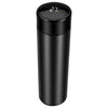 Thermosfless Edelstahl schwarz 450 ml mit Thermometer und Teefilter