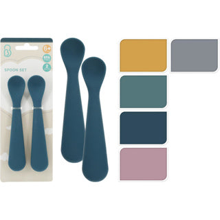 Löffel Baby-Set 2tlg. Silikon 5-fach sortiert | 10 Stück