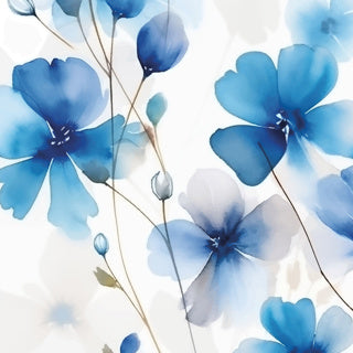 Duni Servietten Everbloom blau 20 Stück 24 x 24 cm | 12 Stück