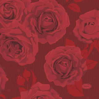 Duni -Servietten reiche Rosen 24x24 cm