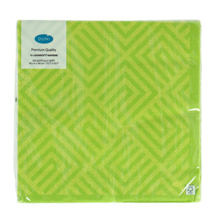 Duni -Napkins Mosaik Kiwi 40x40 cm