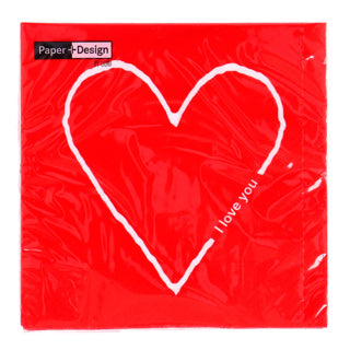 Duni Servietten Ich liebe dich 33x33 cm