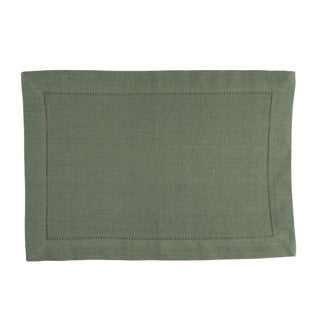 Leinen mehr Placemat Indi Army Green 35 x 50 cm Set oder 4