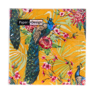 Duni -Servietten Tropic Peacock 24x24 cm