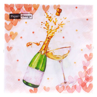 Duni Napkins Hearts Blasen 33x33 cm