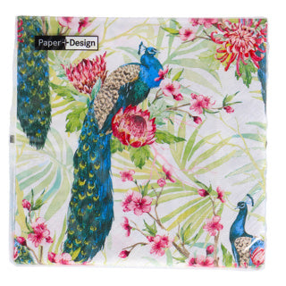 Duni -Servietten Tropic Peacock 33x33 cm