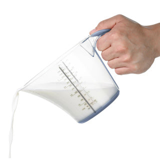 Rotho Loft-Messbecher 1,2l Horizontblau transparent