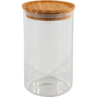 Lager Jar 10x17,5 cm stapelbarer Bambusdeckel