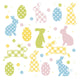 Duni Tischdecke Hasen und Eier 138 x 220 cm | 2 Stk