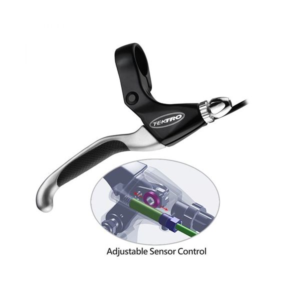 Tektro EL550FR-RS Bremsgriff Set M Exit Switch SW Satin