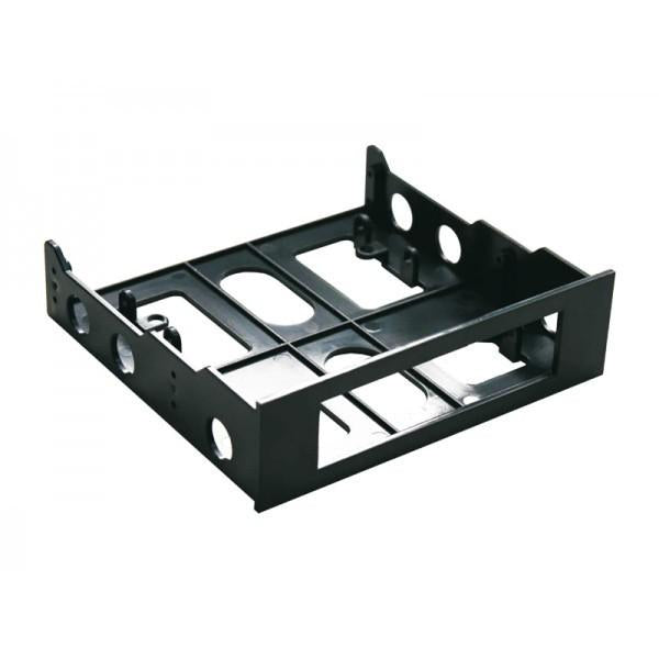 Adj Adj 120-00016 Case Bracket Adapter Series AH250, Adapter 3.5 -> 5.25, Schwarz