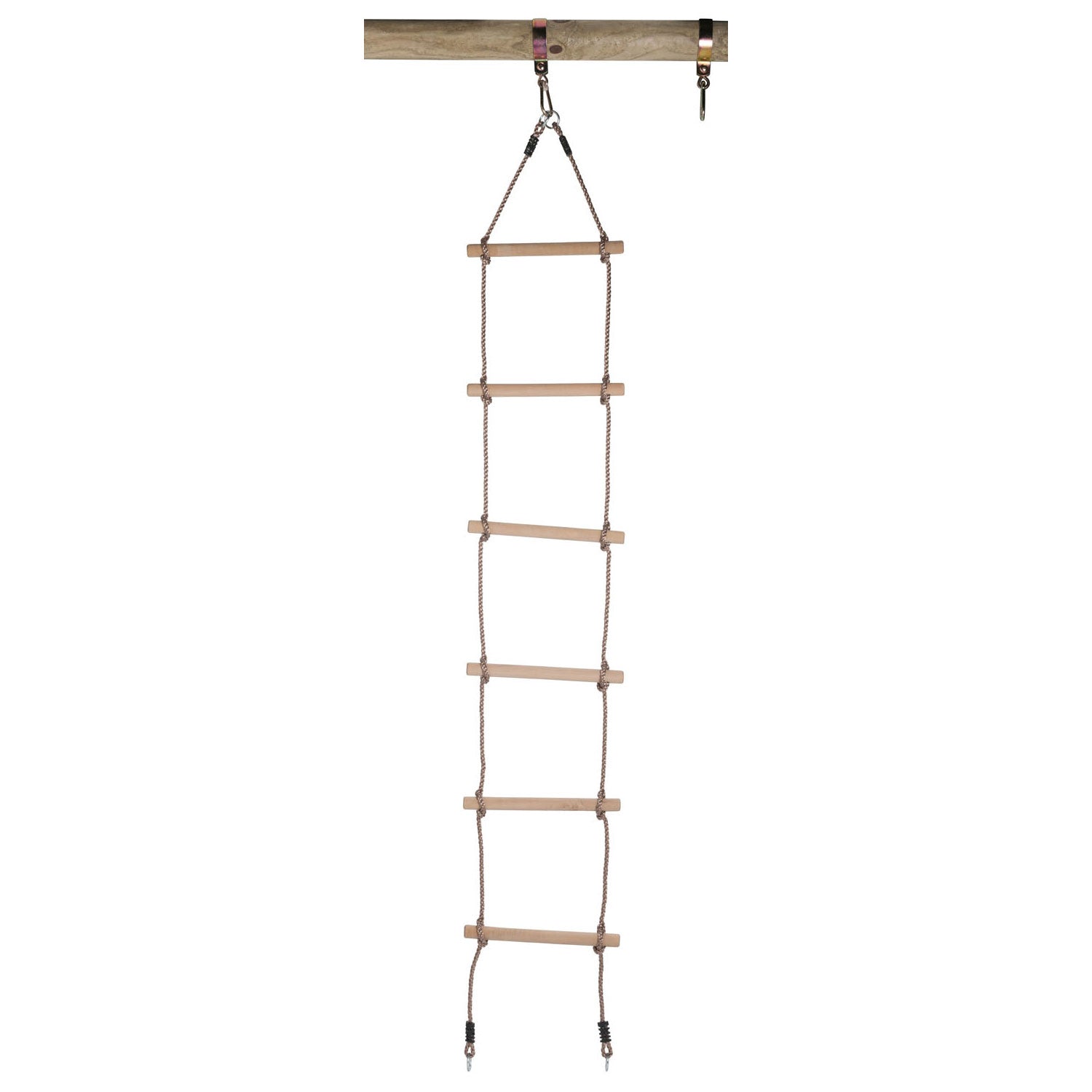 Swingking Swingking Seilleiter mit Augenringen und 6 Holzstufen