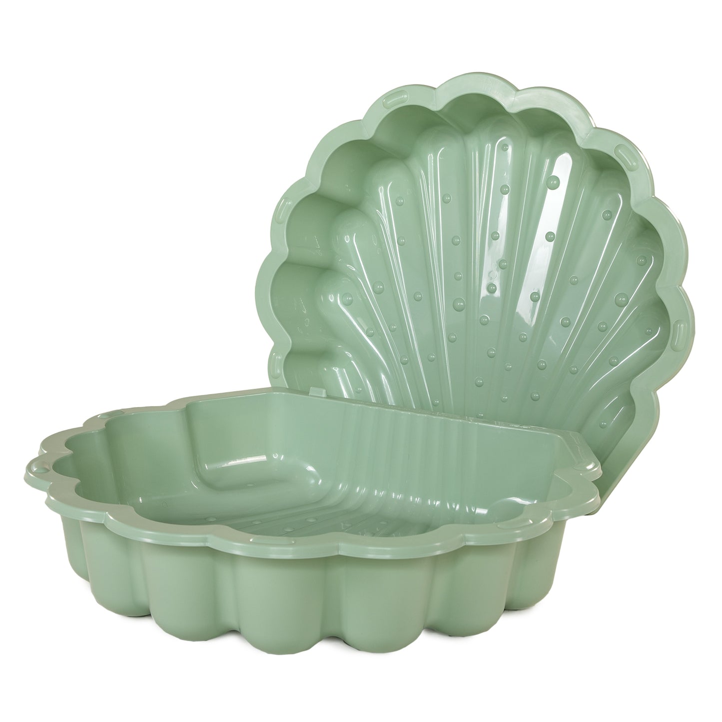 Schwingende Sandwasserschale Pastellgrün, 2dlg.