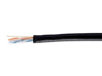 Ausrüstungsausrüstung 40451007 UTP -Installationskabel im Freien, Cat6, Schwarz, 305 m