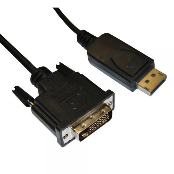 Adj Adjbl11045610 A V Kabel, DisplayPort-> DVI-D, M m, 2m, Schwarz