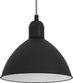 Eglo Priddy Hängelampe – E27 – ø 30,5 cm – Schwarz|Weiß – Stahl